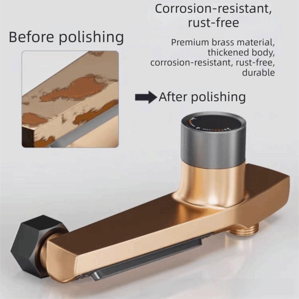 Smooth Temperature Adjustment 3-Way Bath Shower Mixer Valve  Home Upgrade