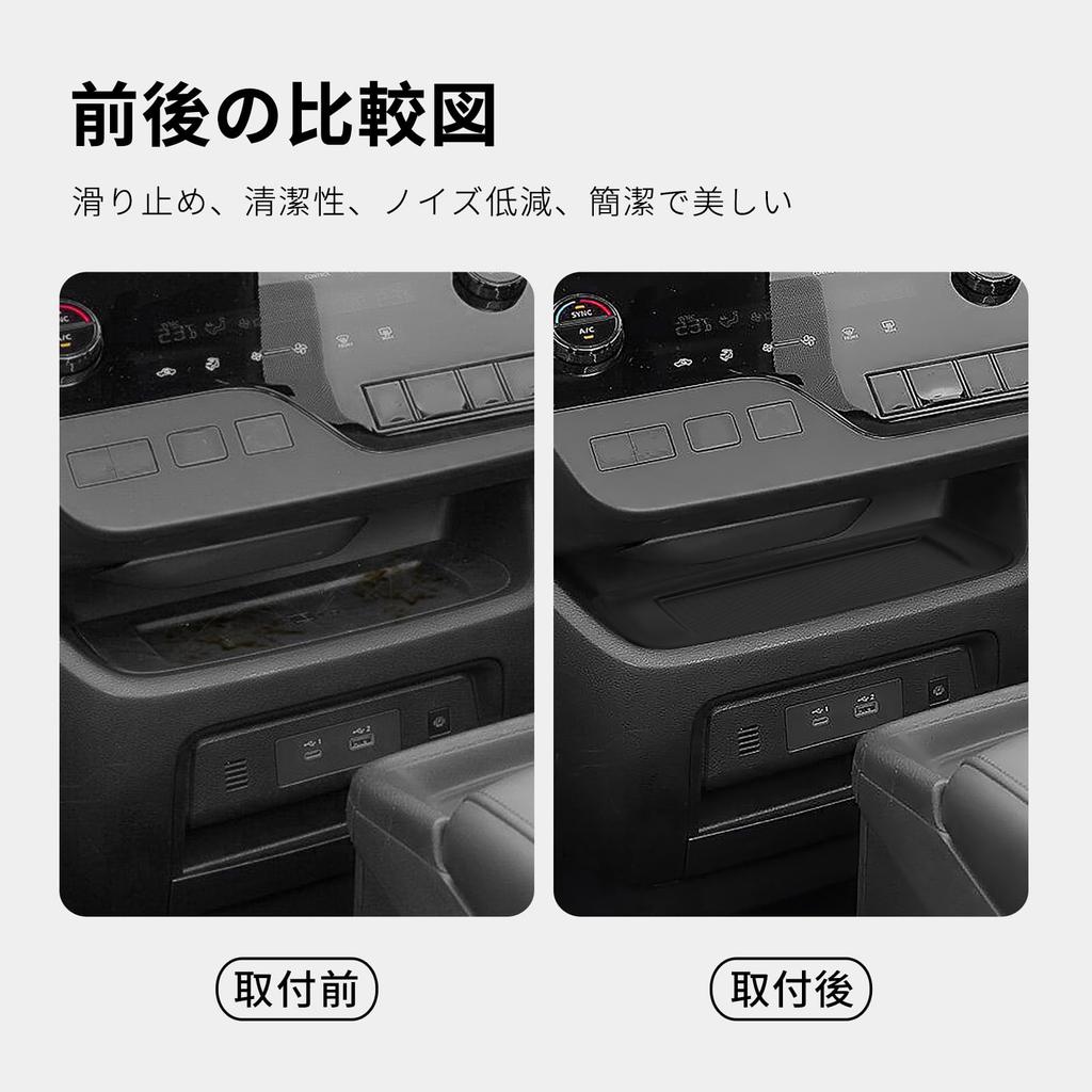 ZUNDUO Wireless Charging Mat for Nissan Serena C28 Rubber Center Console Storage Silicone Custom Parts Protects Storage Prevents and Eliminates Rattle