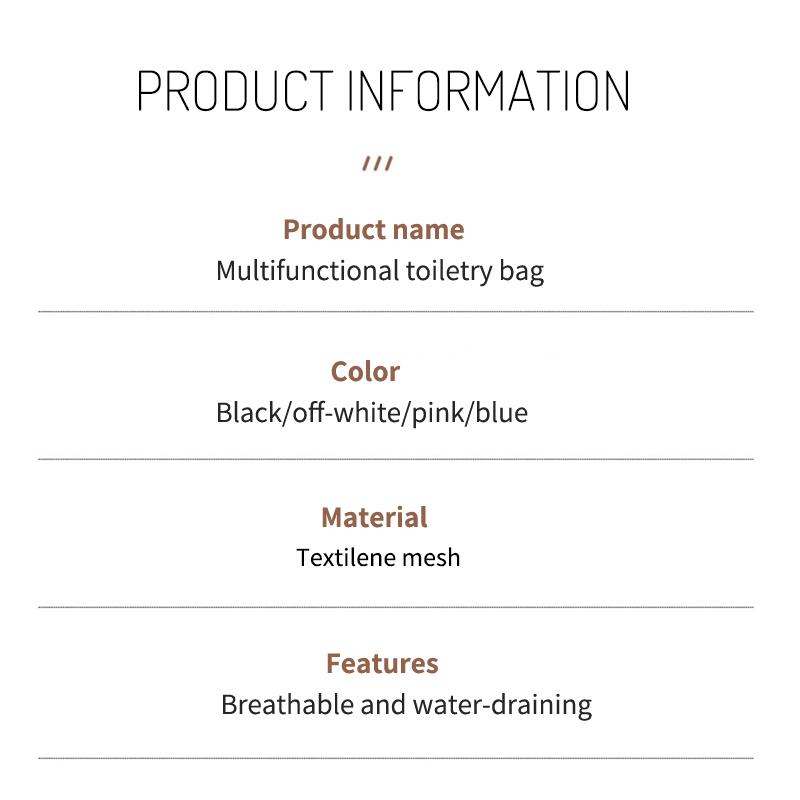 1 3Pcs Makeup Bag Mesh Handbag Portable Cosmetic Organizer Zipper Storage Pouch for Travel Purse and Lipstick