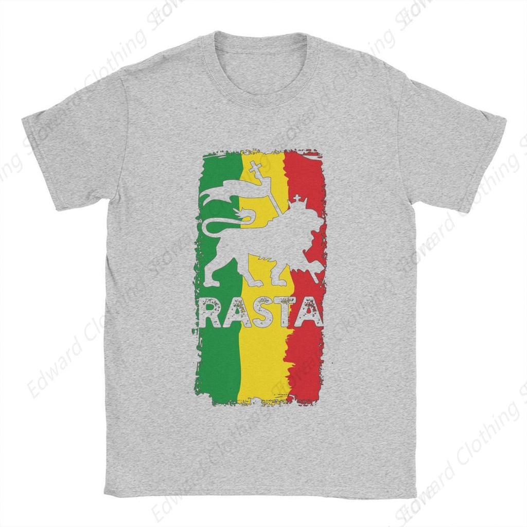 Summer Rastafari Rasta Lion Of Judah for Men Women T Shirt Outfits Unique Tees TShirts Pure Cotton Graphic Printing Clothing