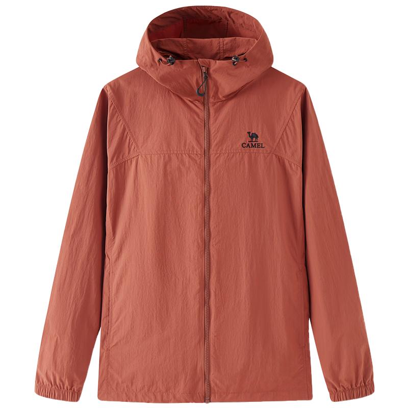 Camel Women's Hooded Windproof Water-Resistant Jacket