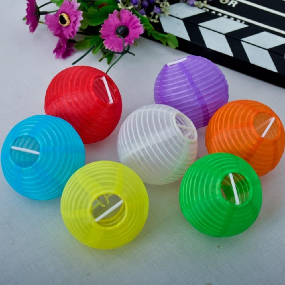 5pcs Hanging Decoration Mini Round Lantern Lampshade Multicolor Chinese Lanterns Outdoors