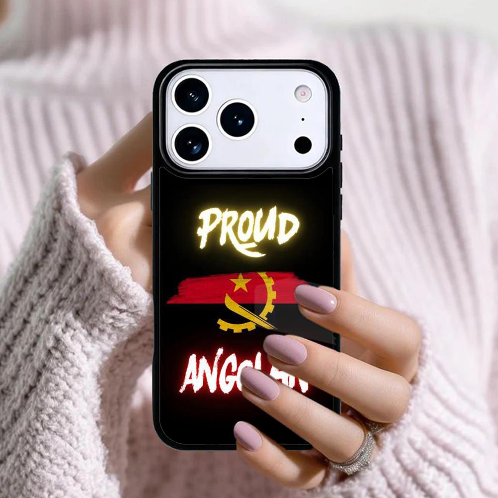 Angola flag Phone Case For Apple iPhone 17 Air 16E 15 14 Plus 13 12 11 Pro Max Mini Funda Cover