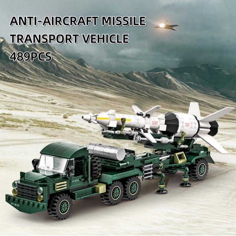Non-Toxic Ww2 Military Army Soldiers World War Police Building Blocks Model Toys Swat Missile Transportation Vehicle 4512 489Pcs