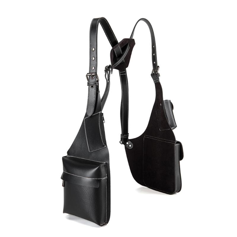 

Leather Shoulder Holsters Bag Retro Forearm Adjustable Strap for Cosplay Stage Performances and Outdoor Adventures 1