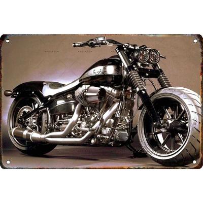 Garage Bar Metal Wall Sign, Auto Interior Decor Plaque 20x30cm