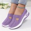Women'S Shoes 2025 New Style, Breathable Knitted Shoes for Women, Trendy Lace-Up Sports Shoes for Cross-Border Trade