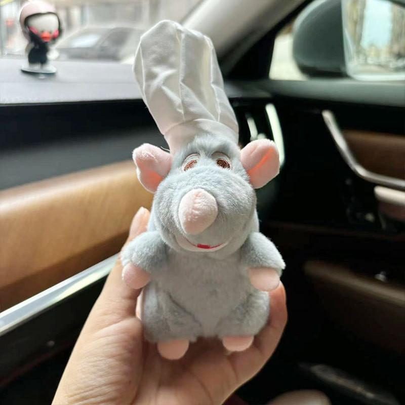 

Рататуй Волосы Девушка Группа Смешная Заколка для волос Украшенная Плюшевая игрушка Мультяшная Цепочка для ключей Grey Key Chain