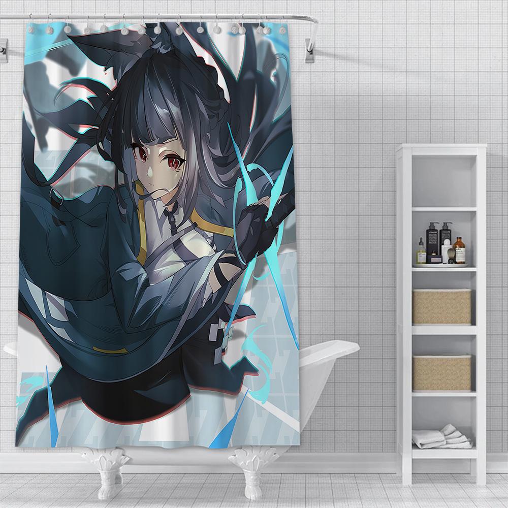 Zenless Zone Zero Shower Curtain Waterproof Polyester Fabric Paint Colorful Bath Curtains Home Bathroom Decor Curtain With Hook