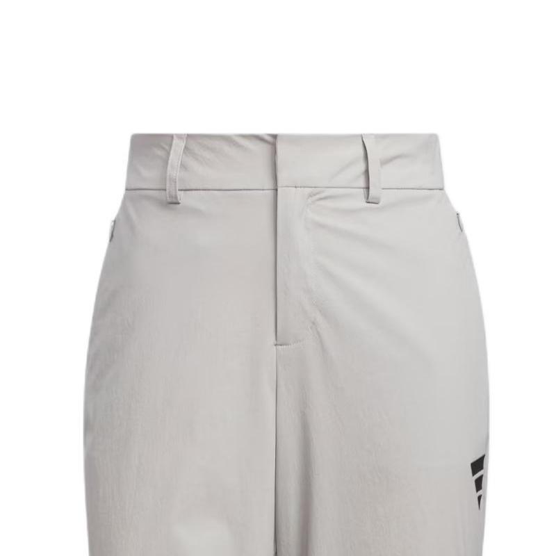 Adidas FOS Series Sports Lifestyle Brand Logo Slim Fit Water-Resistant Casual Pants Women Bottoms Light-Gray KE9593