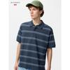 Uniqlo Japan Dry Kanoko Border Polo Shirt