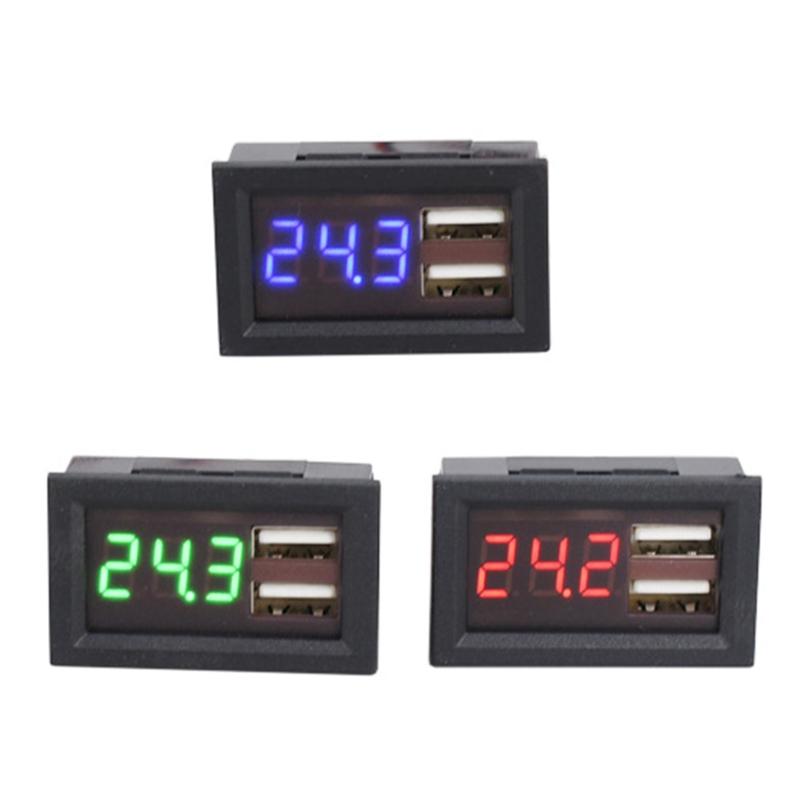 8V-40V LED Digital Voltmeter Battery Gauge Car Motocross Voltage Meter Volt Tester Monitor Panel Auto Marine Motorcycle