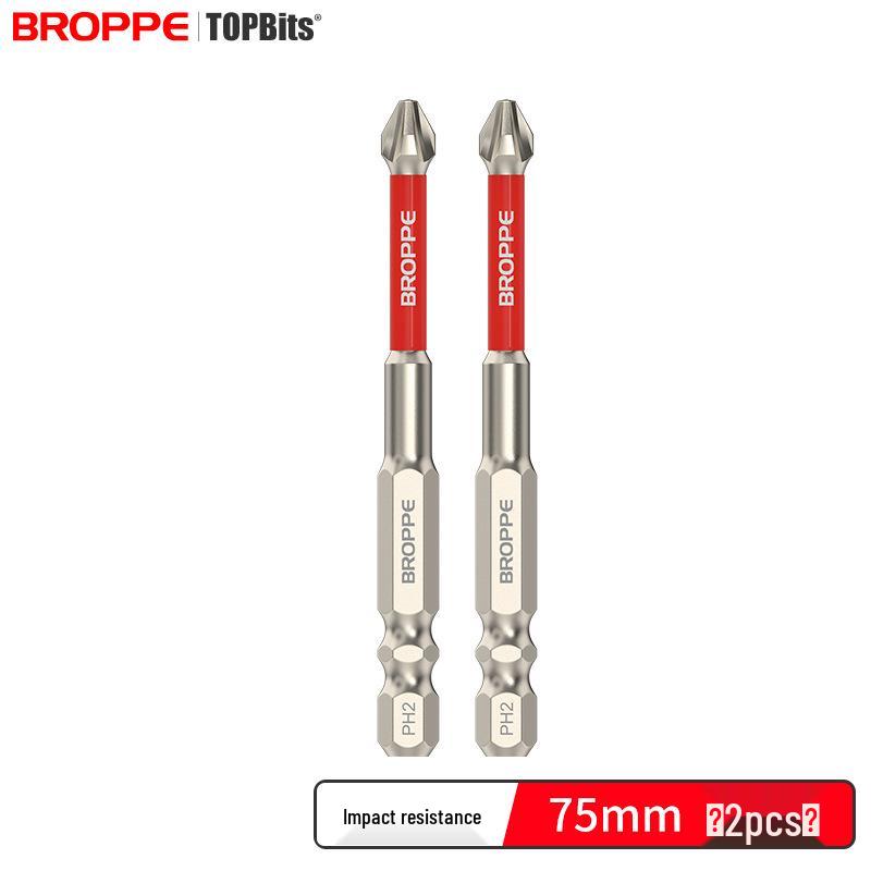 Impact-Resistant Magnetic Phillips Screwdriver Bit Set - High Torque, Non-Slip S2 for Electric Drills.