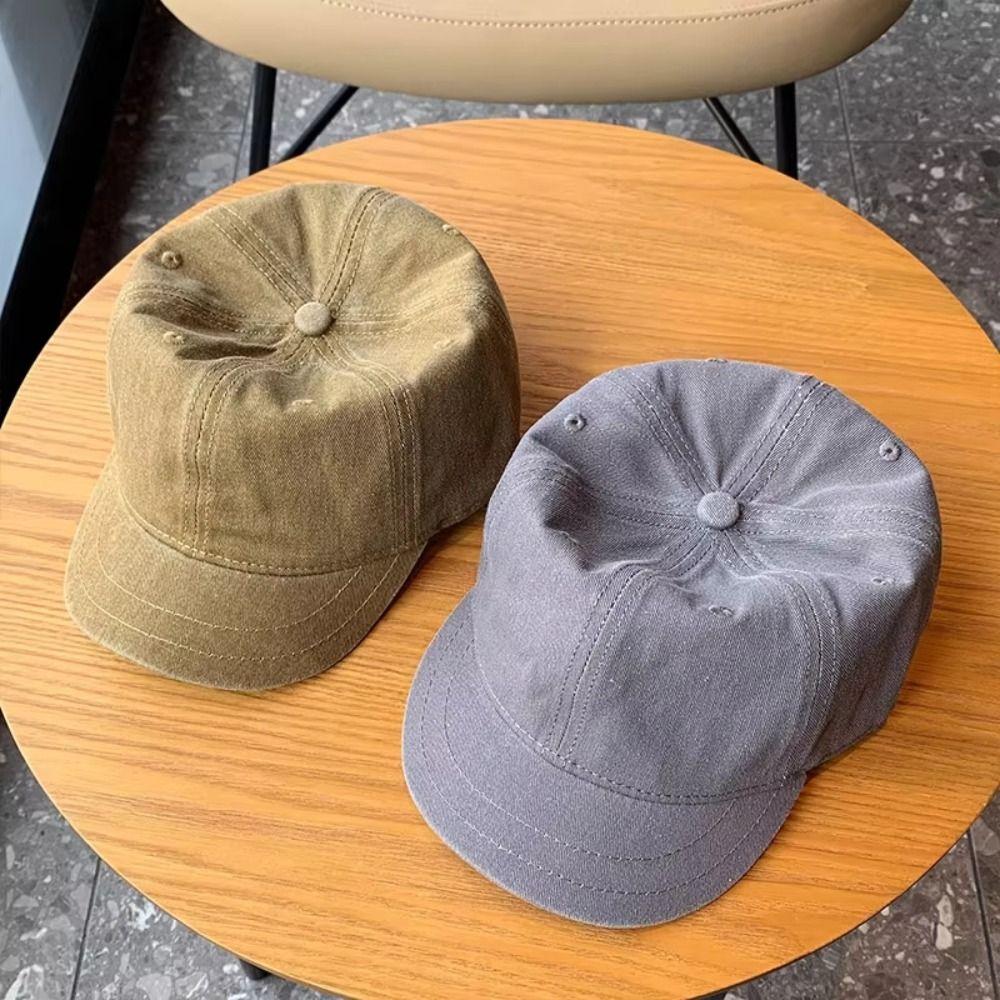 Adjustable Trucker Style Dad Hat Solid Color Peaked Hat  Apparel Accessories