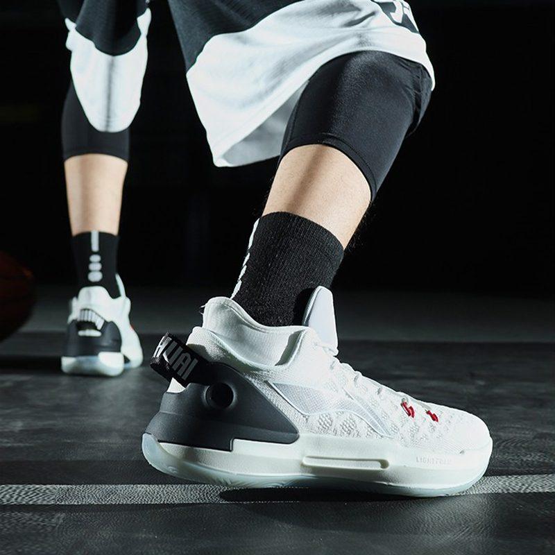 Li Ning YuShuai 13 Versatile Fabric Slip Resistant, Abrasion Resistant, Lightweight Mid Top LIGHT FOAM Basketball Shoes ABAP095-1