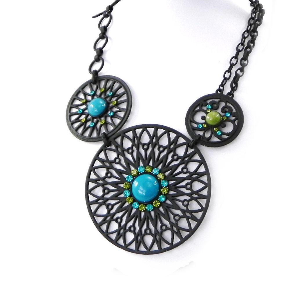 NOA [H9002] - Green 'Carmen' Designer Necklace
