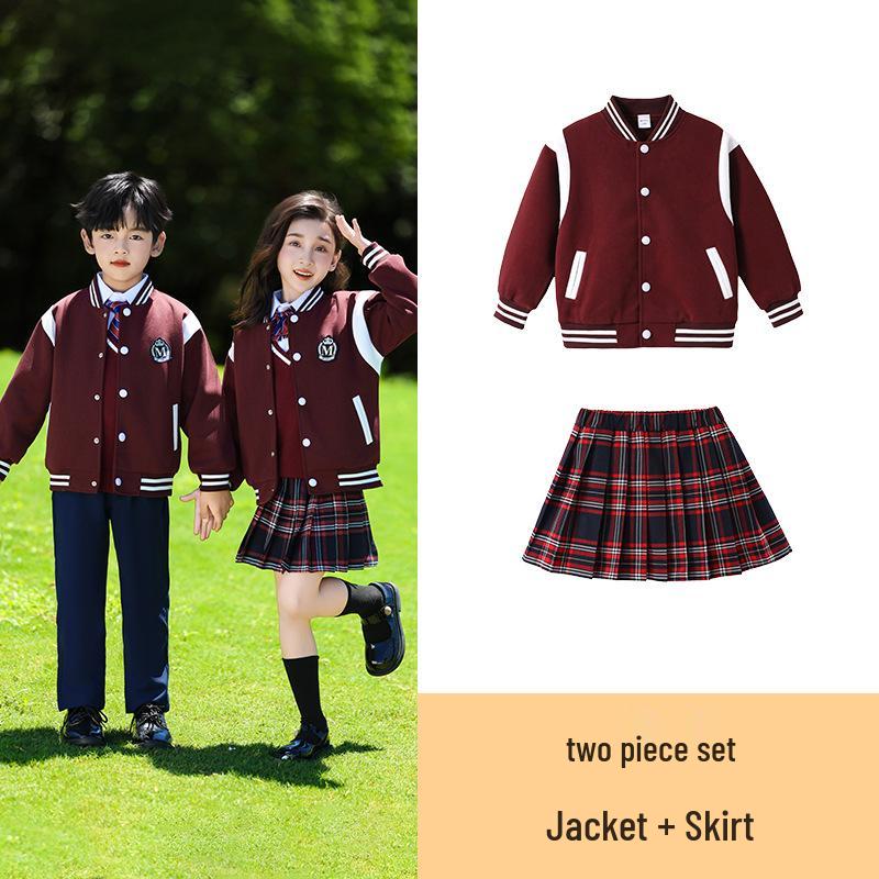 British Style Children's School Uniform Set - Spring & Autumn