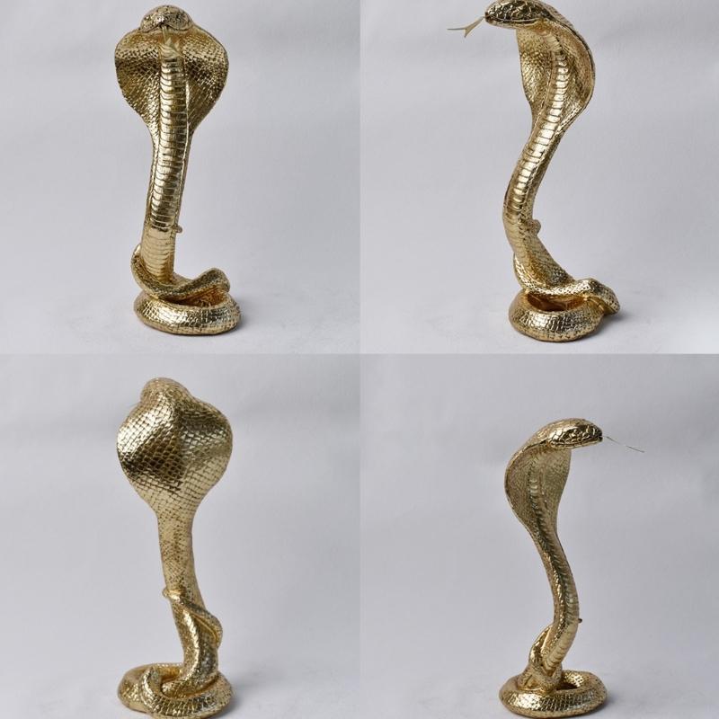 Pryskyřičné sošky kobry Figurky Retro soška hada Figurky Sošky Stolní středové dekorace Domácí dekorace Sběratelské předměty