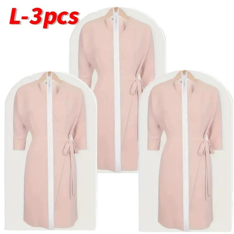 Storage Dust Cover Waterproof Visible Moisture-proof Mildew Proof Hanging Pocket Coat Suit Hanging Cotton Jacket Bag Long Style