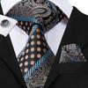280 Styles Silk Mens Tie Pocket Square Hankerchief Cufflinks Wedding Set Prom