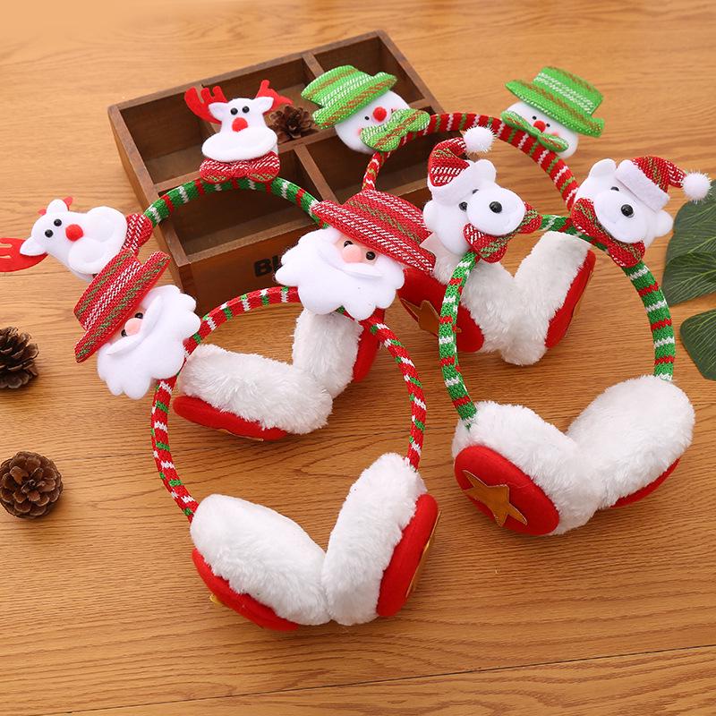 High-Grade Cartoon Christmas Earmuffs - Warm Ear Cover Headband for Adults & Kids