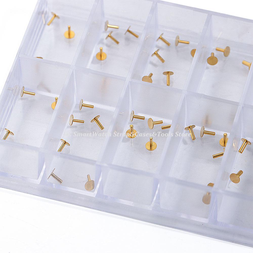 1 Box Dial Foot Watch Tweezers Universal Dial Pin Copper Material Fixed Dial with Locating Pin Repair Dial Watch Repair Parts