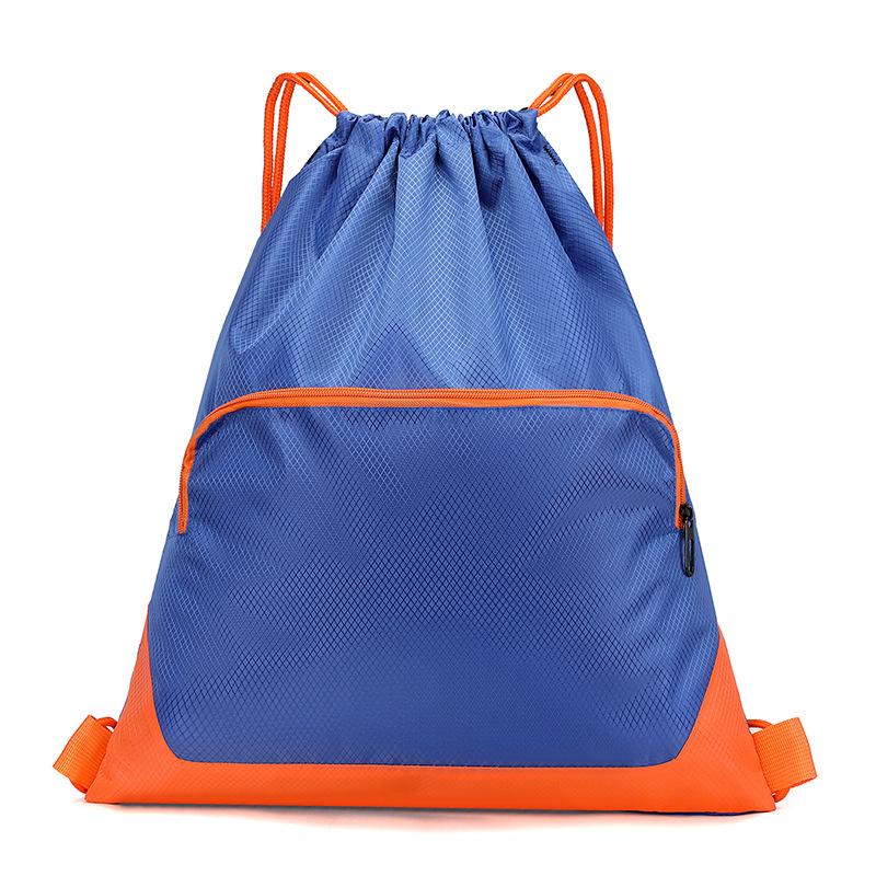 Drawstring Backpack with Drawstring and Drawstring Pockets, Large Capacity Waterproof Sports and Fitness Bag for Men and Women, Travel Backpack