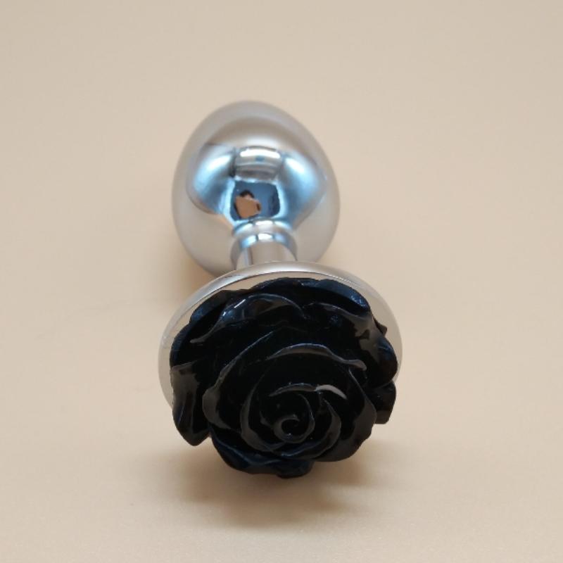 Rose Flower Metal Anal Plug Male and Female Anal Masturbation Toys Alternative Adult Sex Toys Dildo for Anal Rose Sex