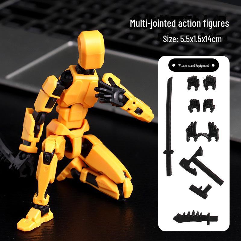 Lucky 13-Joint Action Figure: Trendy 3D Decompression Toy & Ornament.
