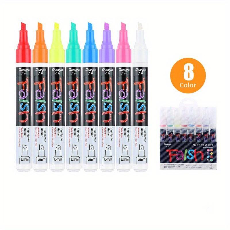 

8/12 цветов маркеров, набор маркеров пастельных маркеров большой емкости для школьных офисов и классов, быстросохнущие, разные цвета