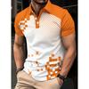 Summer Men Clothes Short Sleeve Lapel Golf Polo Shirt Men Business Casual Tops 100% Polyester