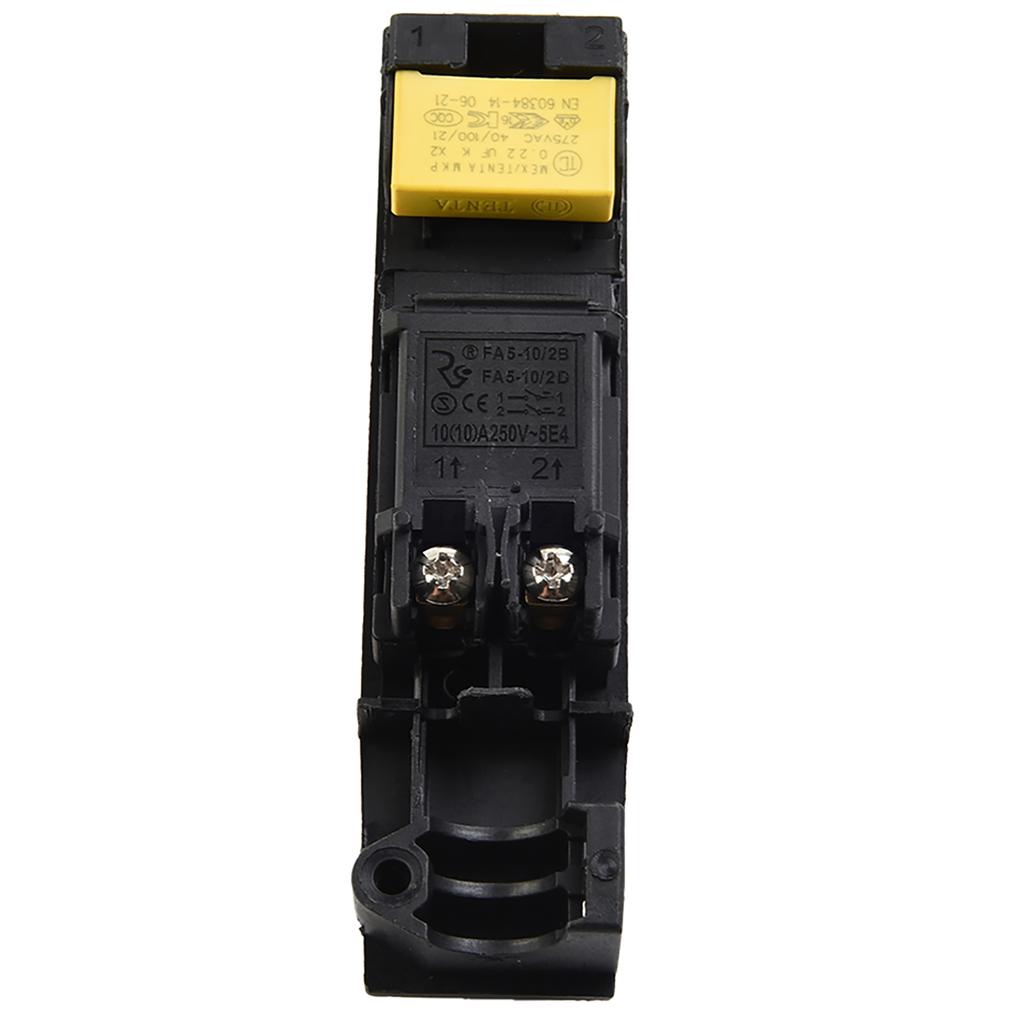 127*31mm Avtrekkerbryter 2 stk/sett Svart For Vinkelsliper