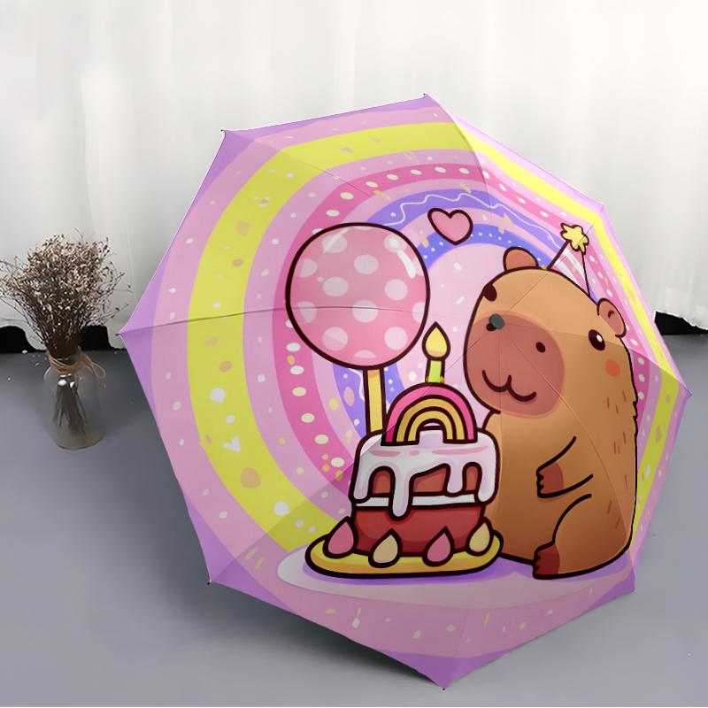 1pc Capybara Umbrella, Sun Protection, And UV Shielding. It Has Eight Sturdy Ribs for Outdoor Use And Perfect As a Holiday Gift