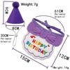 Vibrant Print Pet Birthday Bib Soft Fabric Dog Party Outfit Pet Birthday Hat  Pet Photo Taking