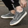 Herrenschuhe atmungsaktiv dünn weichsohlige Lauf-Sneaker Mesh-Schuhe Herren trendige Mesh-Schuhe lässige Board-Schuhe Herren