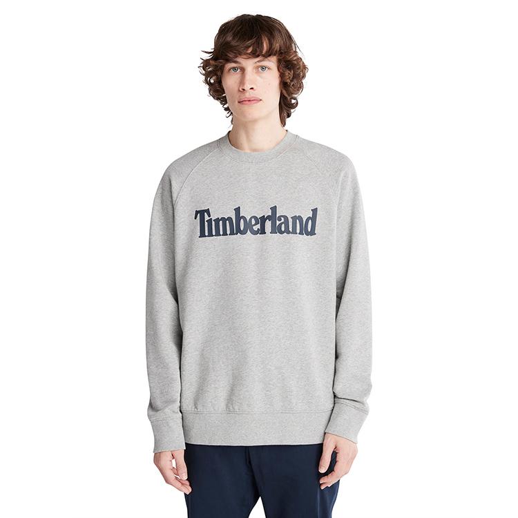 Timberland Casual Fleece Crewneck Sweatshirt Men Tops Medium-Heather-Gray A2JSV-052