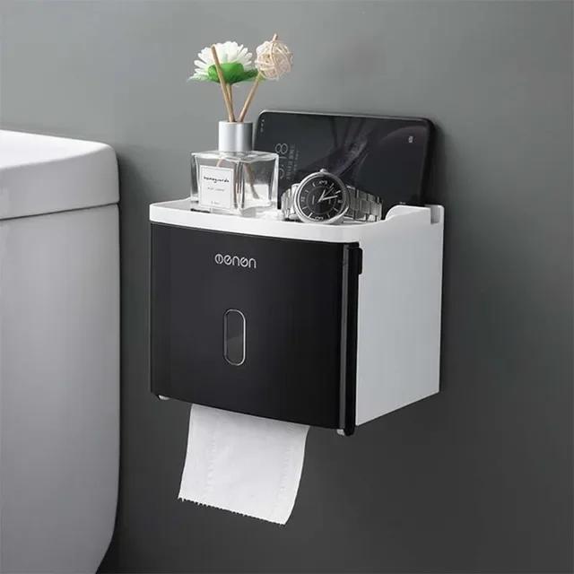 Waterproof Toilet Paper Holder Storage Box Wall Mounted Toilet Roll Dispenser Portable Toilet Paper Holder Bathroom Accessories