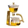 Anti Scalding Magnetic Suction Automatic Teaware Sets Glass Koi Teapot Semi-automatic Lazy Tea Maker for Household Tea Set