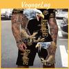 Men Tshirt Set Print 3d Animal Eagle Tiger Lion Men Woman Round Neck Tshirt Shorts Two Piece Set Oversize Casual Man Clothing