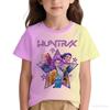 Children Funny Cartoon Pattern 3D Printed Short Sleeved T-shirt Fashionable Comfortable Soft Breathable Cute Girls T-shirt