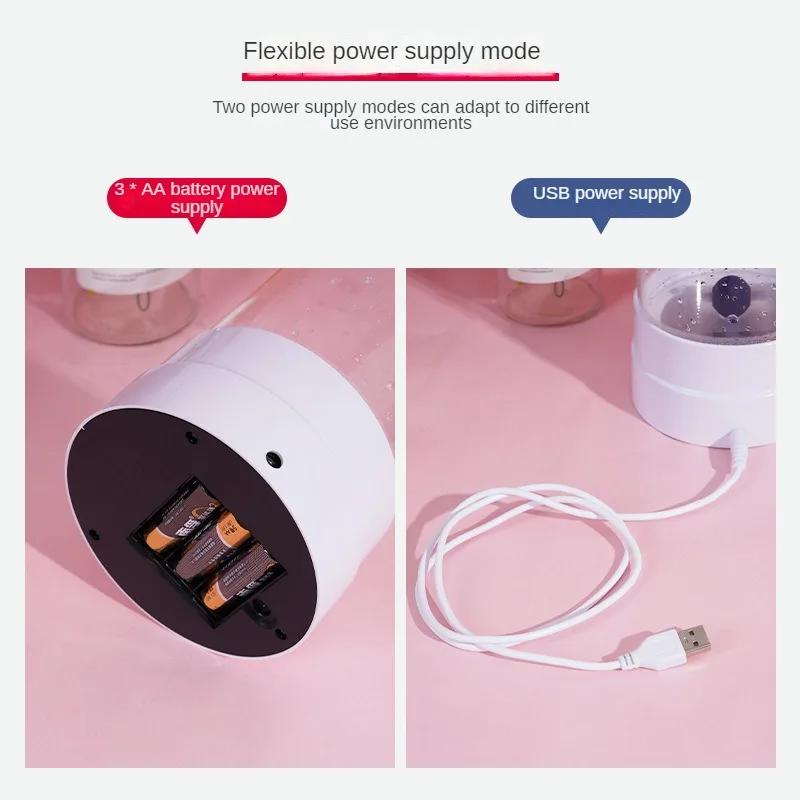Simulated LED Colorful Large Bubble Fish Light Bedroom Atmosphere Light USB Plug Night Light Living Room Night Light Decoration