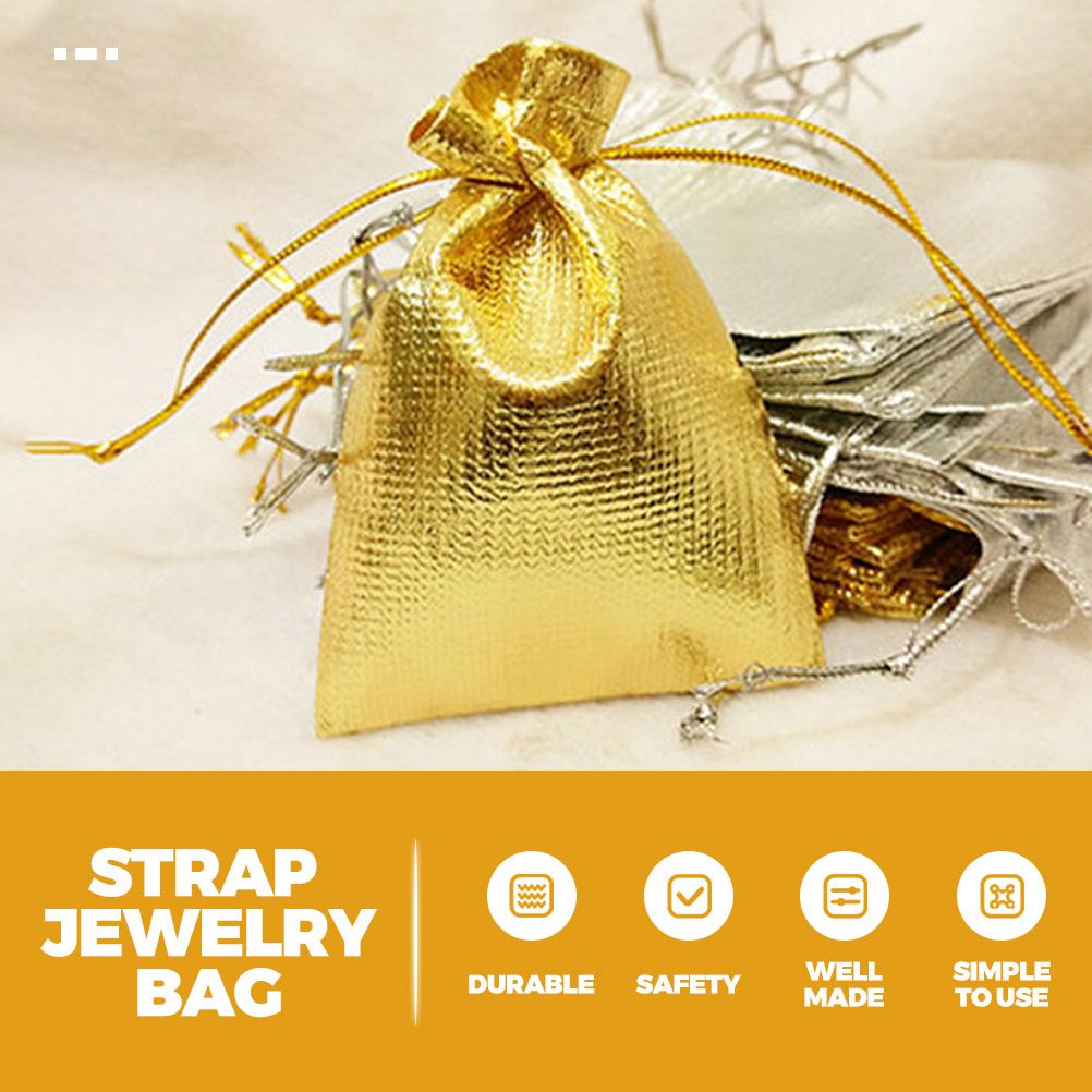 100Pcs Drawstring Gift Bags Small Jewelry Bags Lightweight Mini Gift Pouches for Party Favor Wedding Packaging