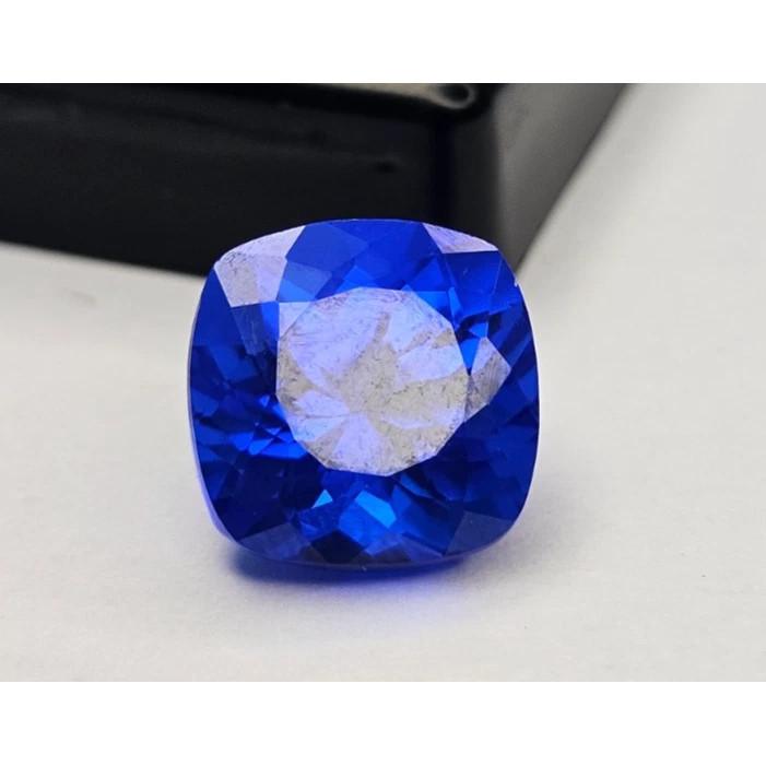 10+ Ct Natural Blue Sapphire Cushion Cut Fabulous Certified Loose Gemstone