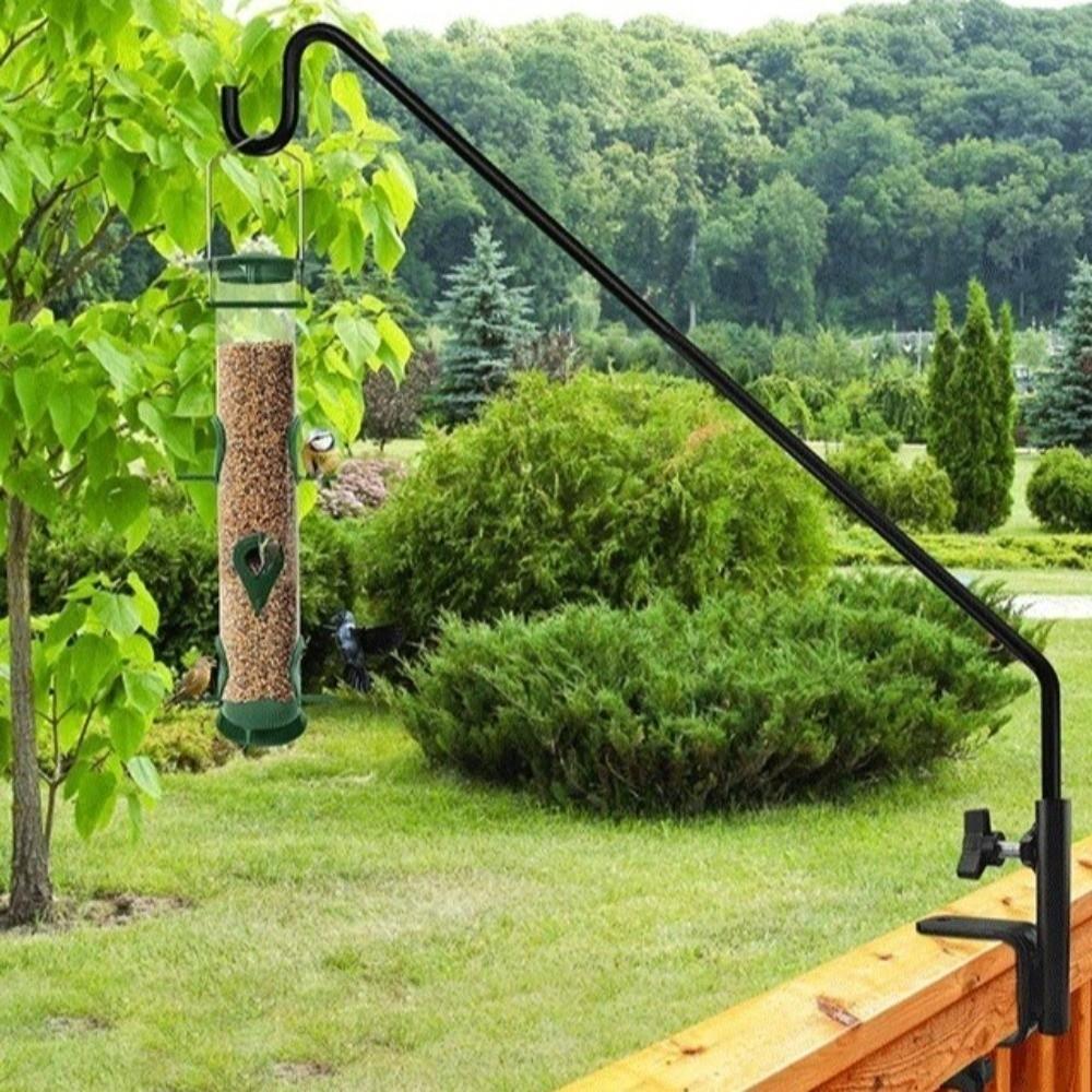 Adjustable Bird Feeders Hook Stainless Steel Plant Bracket Hook Extended Rail Hook  Outdoor