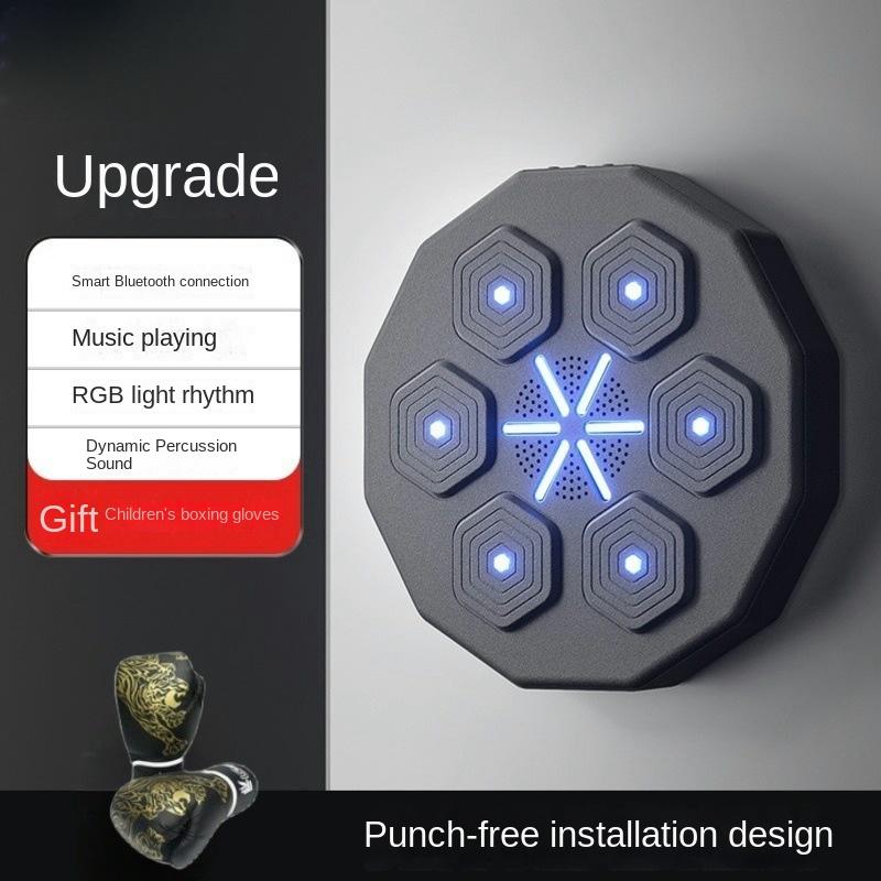 Smart Music Boxing Target Fitness Home Adult and Children Boxing Wall Target Bluetooth Wireless Boxing Machine Decompression Training