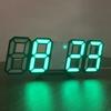 Night Digital Clock Wall Decor Mode Led Home and Decoration Clocks Hanging Watches Bedroom Room Large Interior 3D Light Garden
