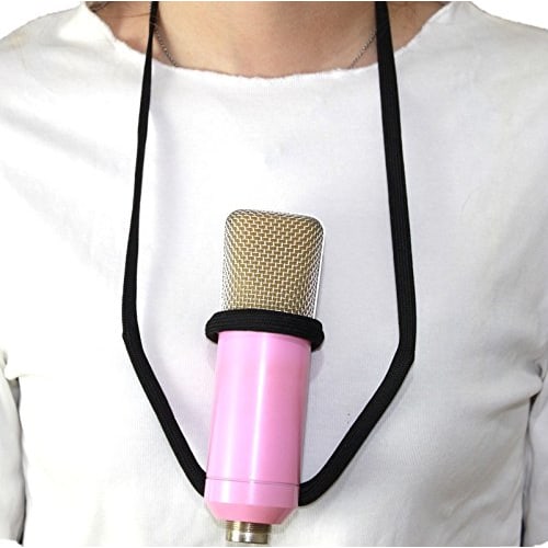 Naissant Neck-hanging Microphone Stand. Perfect for Hands-free Use At Seminars, Hosting, Karaoke, Gatherings, Sports Days, and More.