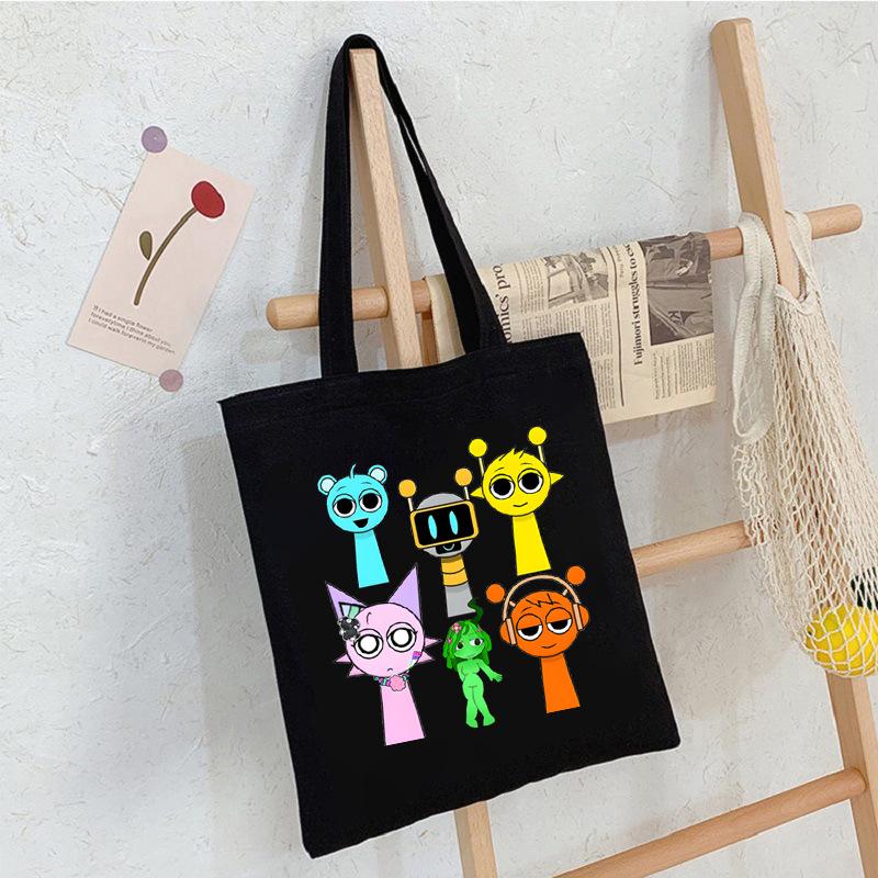 Game music box peripheral portable canvas bag to work out bento messenger bag shoulder bag large capacity