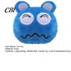 Soft Short Plush Cat Toy Ball Toy, Catnip Chew Cute Embroidered Face, Fun Play Accessory Stuffed Kitten Teething for Indoor Cats Biting Patting