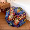 Colorful Butterfly  pattern, automatic folding umbrella, portable and foldable design, 8 ribs, a Christmas or birthday gift.